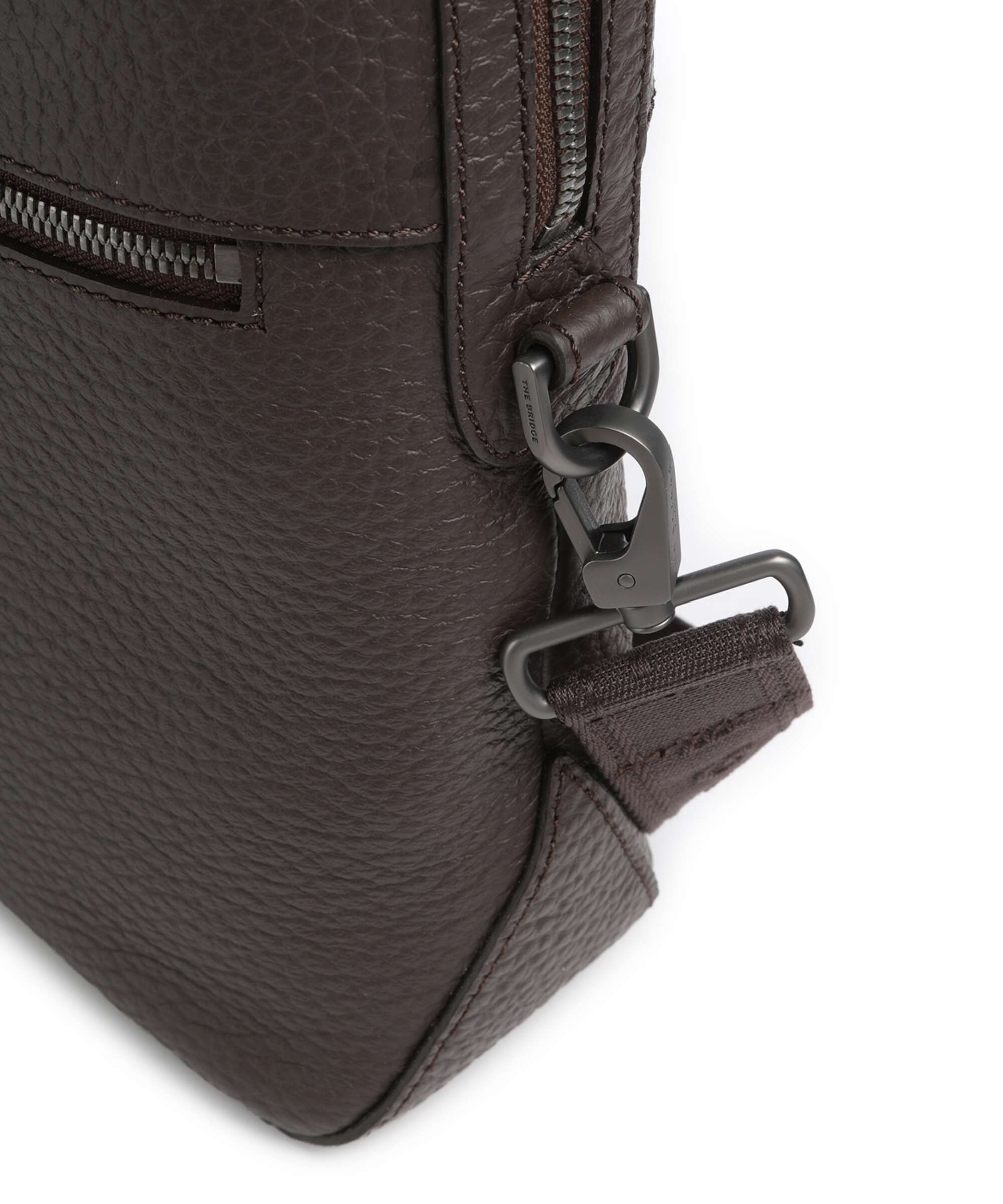 The Bridge Manfredi Briefcase moka