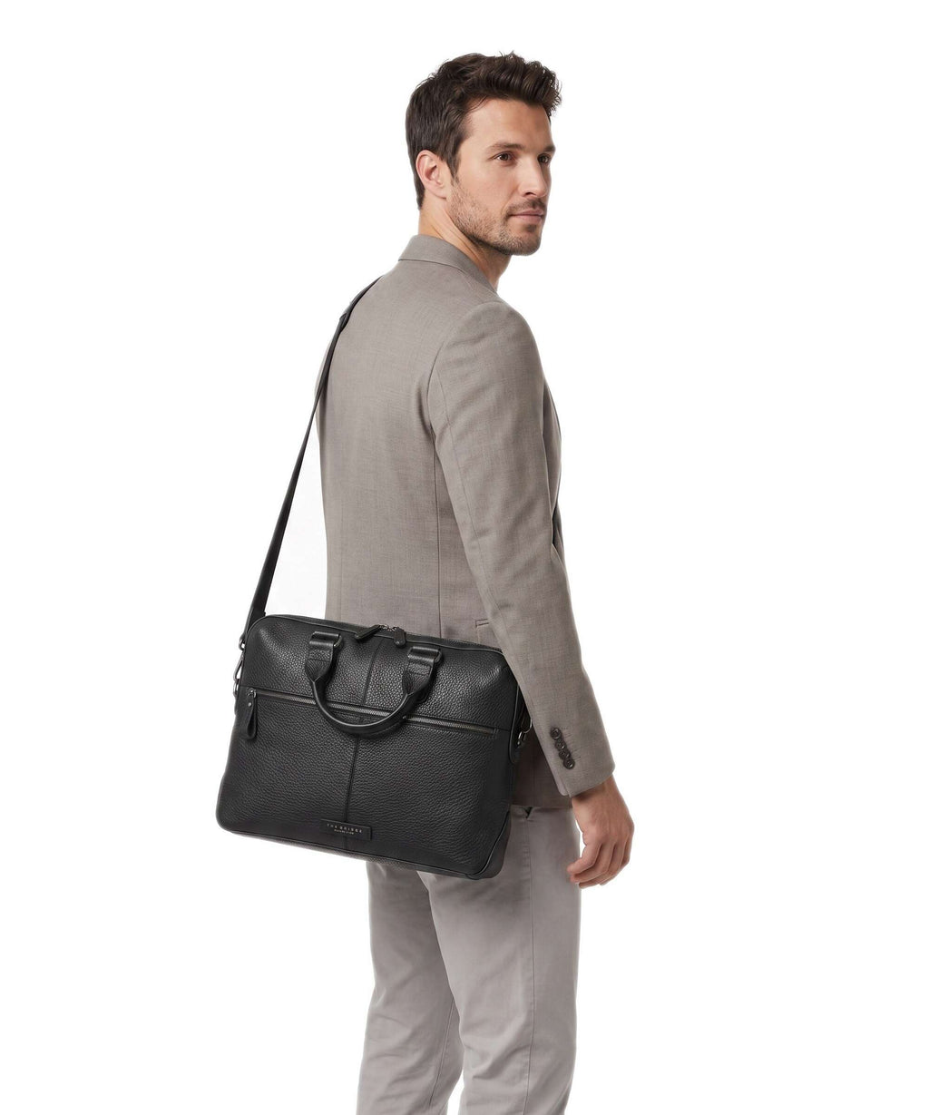 The Bridge Manfredi Briefcase nero