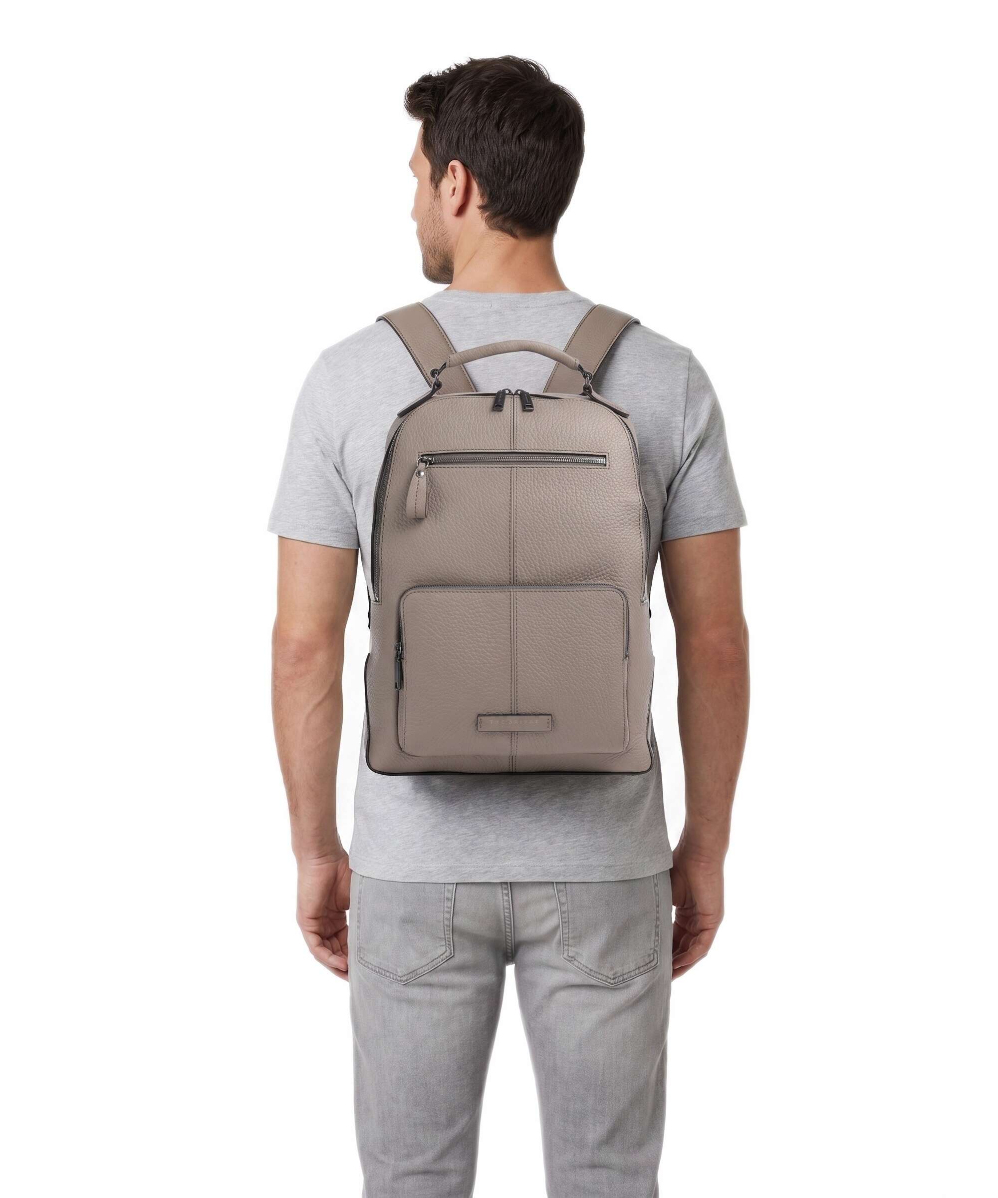 The Bridge Manfredi Backpack greige