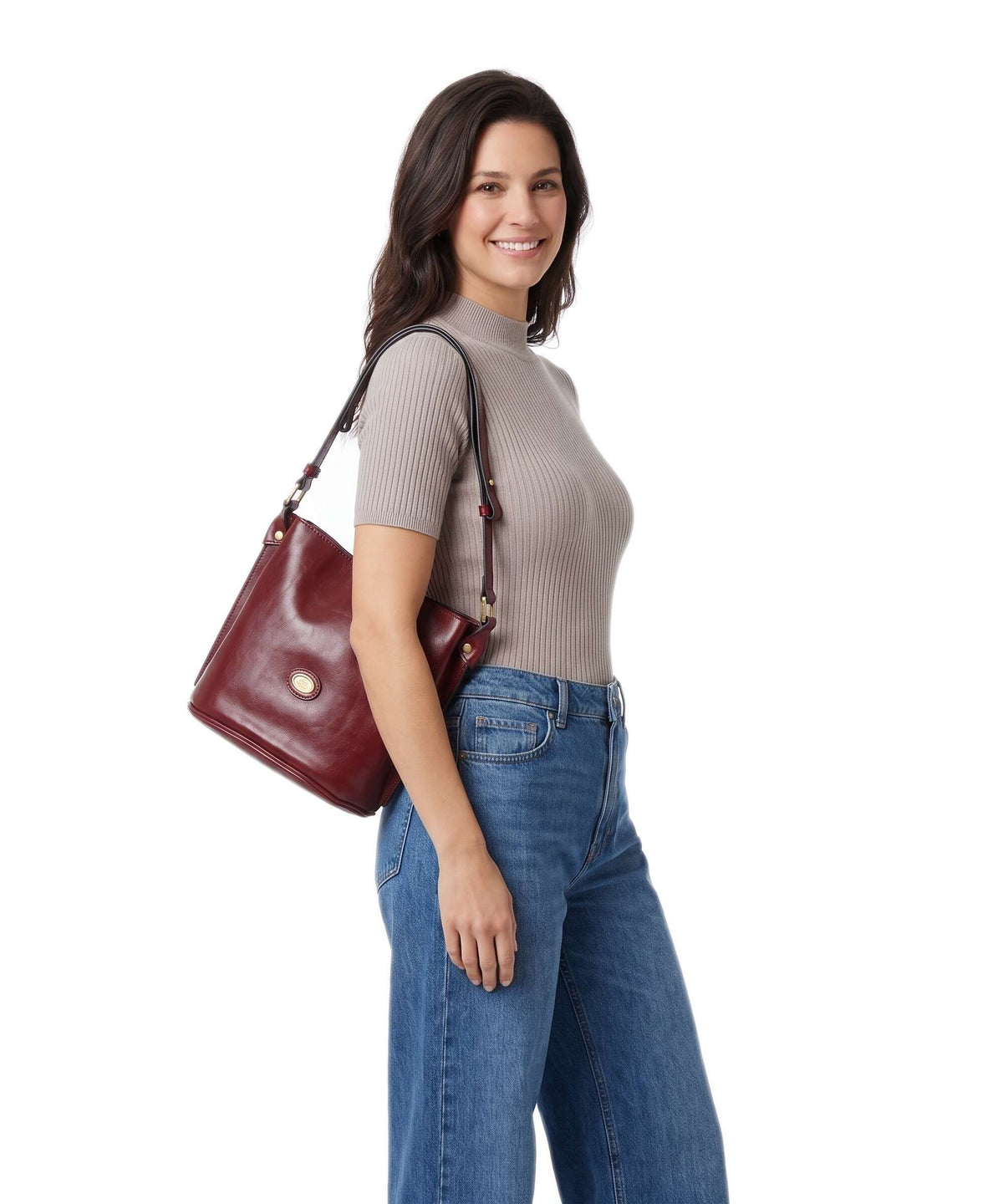 The Bridge Story Donna Bucket bag barolo