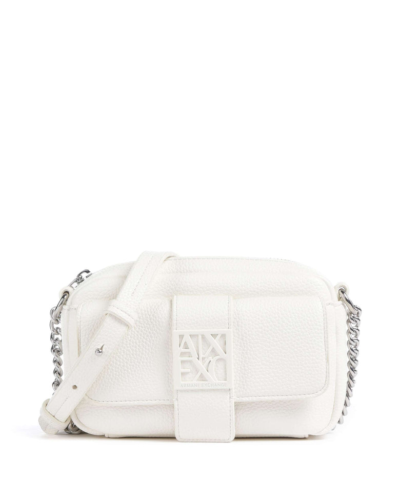 Armani Exchange Susy Soft Crossbody bag off white