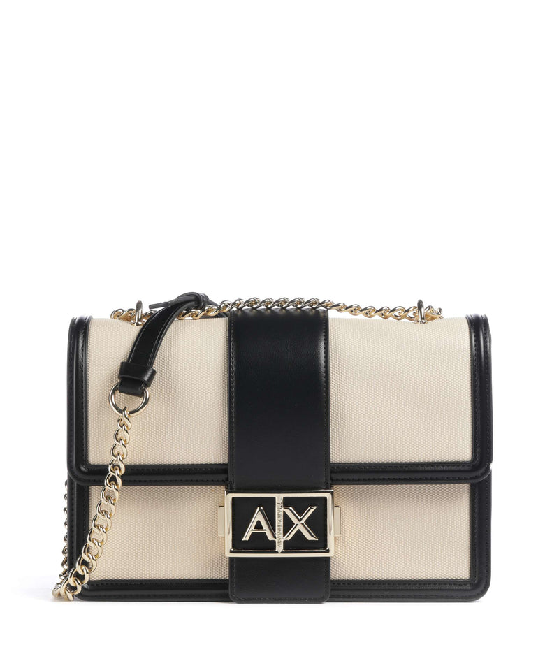 Armani Exchange Jodie M Shoulder bag natural/black