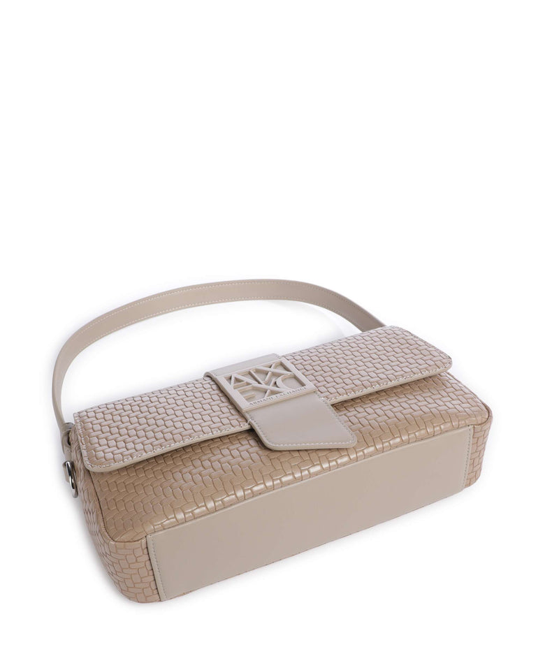 Armani Exchange Susy Soft Woven Shoulder bag sand