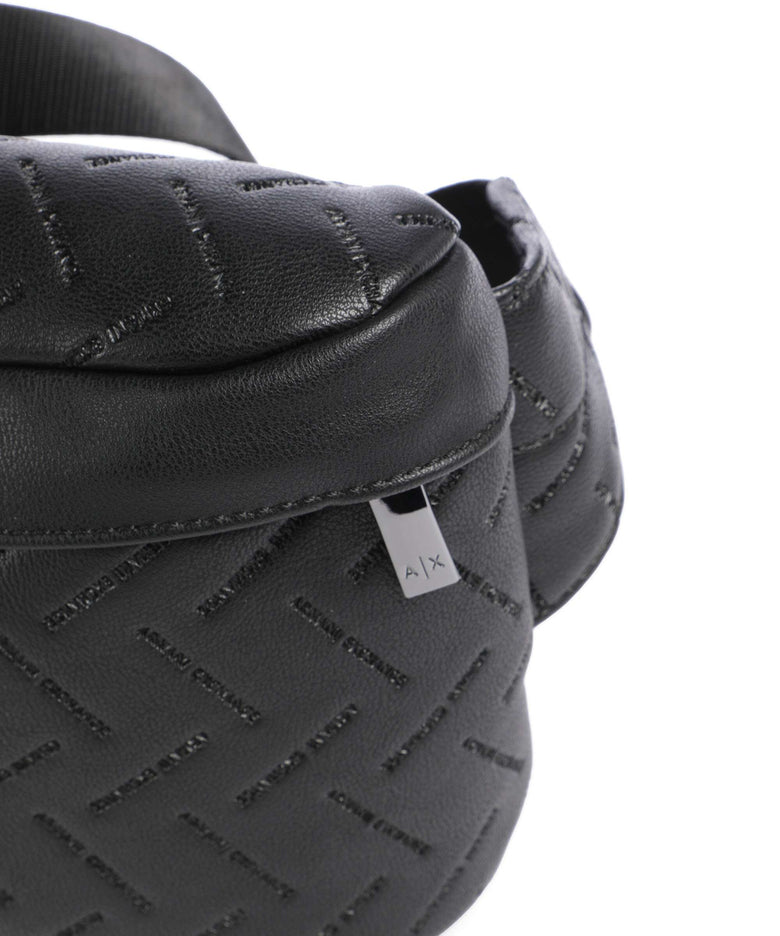 Armani Exchange Ginevra Embossed Fanny pack black