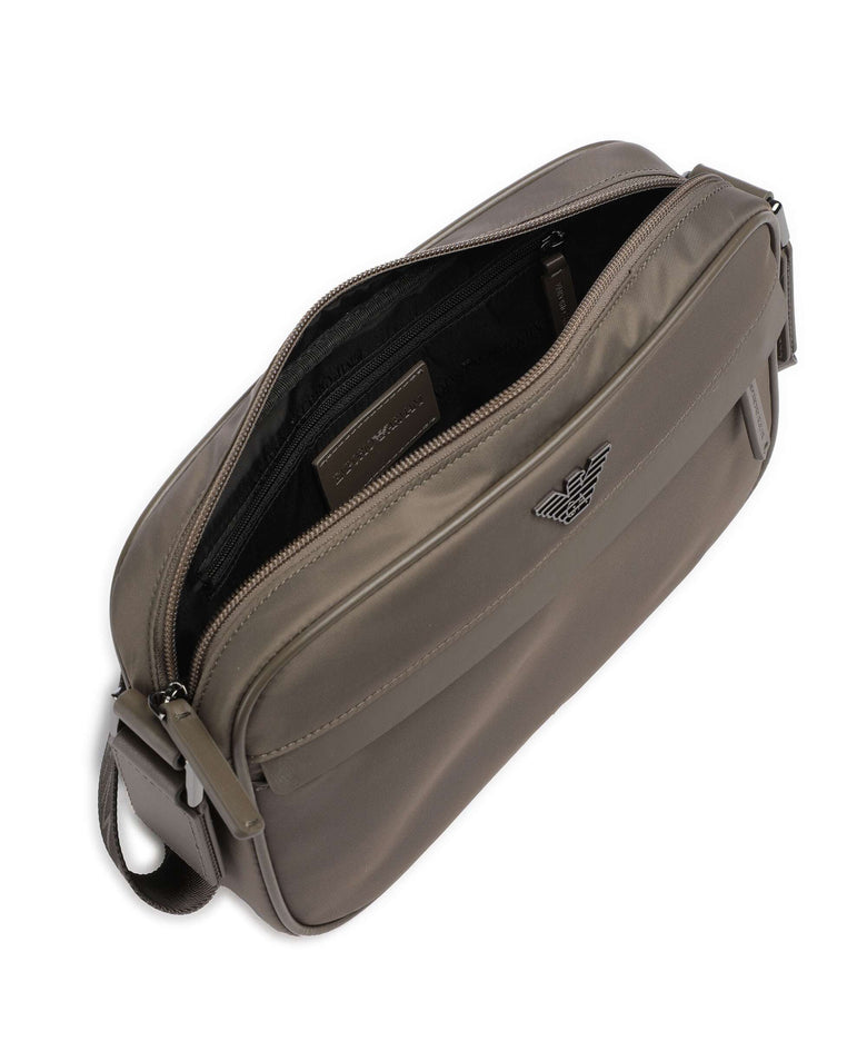 Emporio Armani Recycled Nylon Crossbody bag major brown
