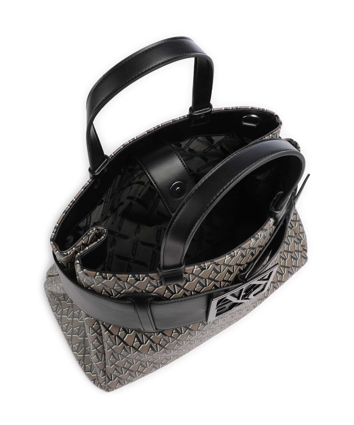 Armani Exchange Susie Soft Handbag brown bass/black