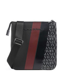 Armani Exchange Dylan Borsa a tracolla black/pomegranate/black shiny