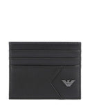 Emporio Armani Premium Nappa Porta carte di credito black beauty