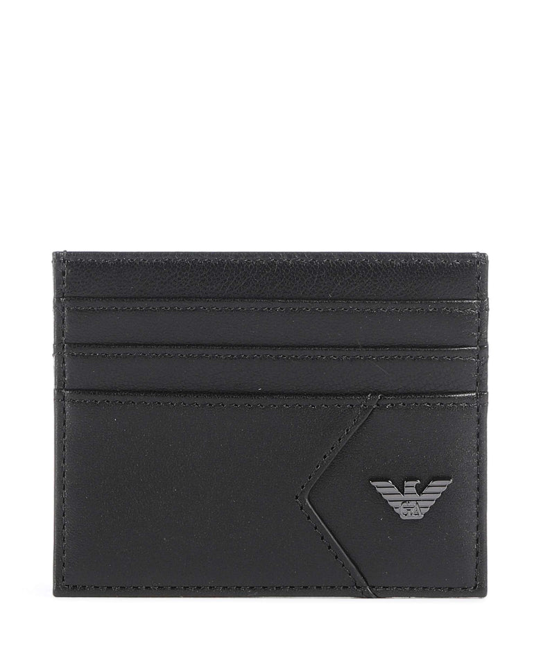 Emporio Armani Premium Nappa Credit card holder black beauty