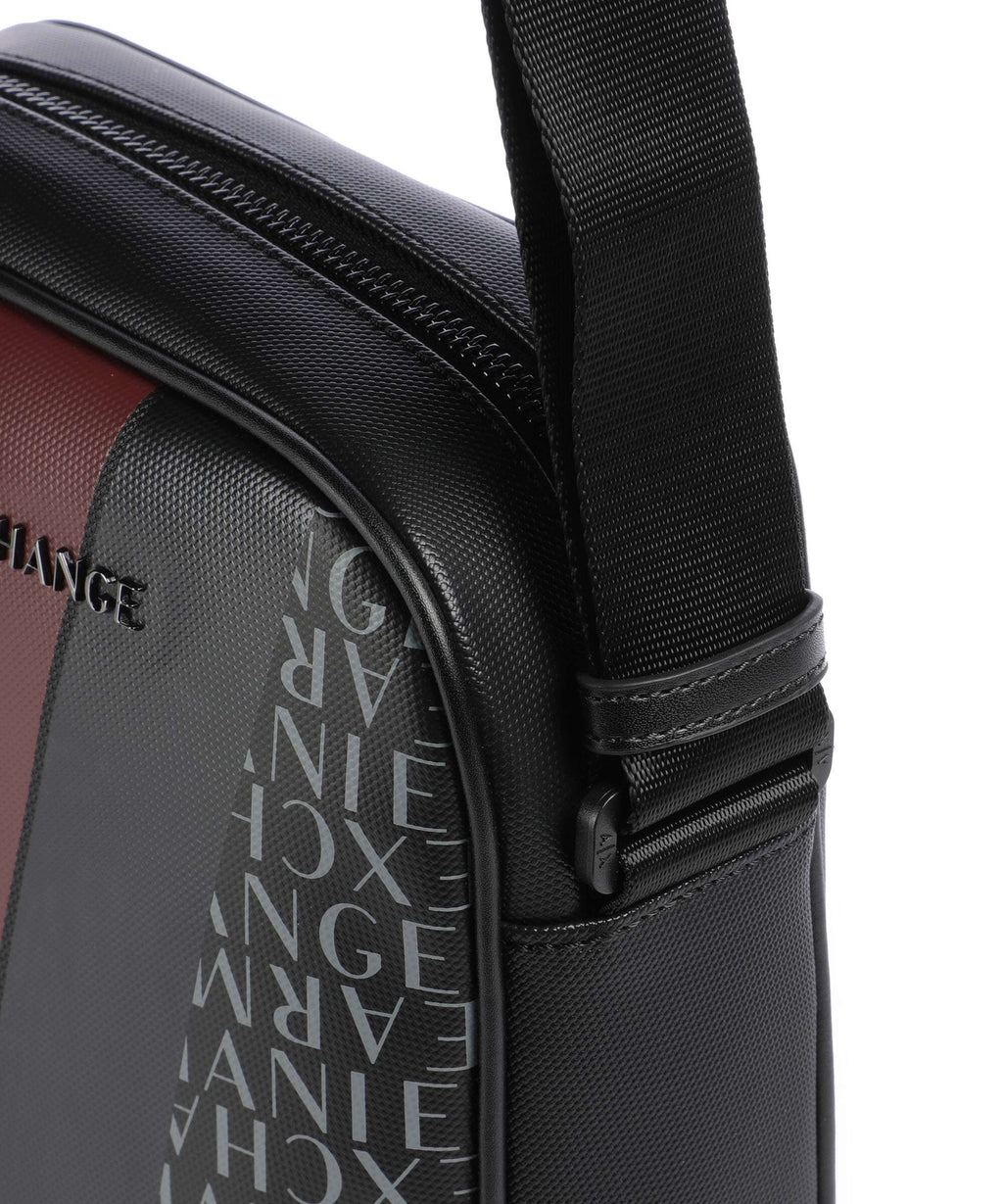 Armani Exchange Dylan Crossbody bag black/pomegranate/black shiny