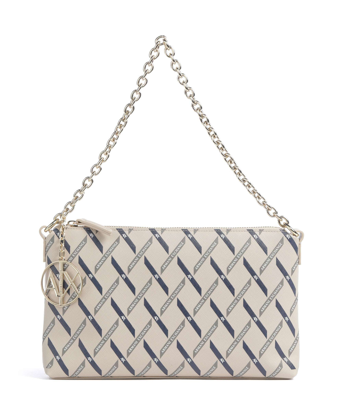 Armani Exchange Gynger Logo Shoulder bag sound sand