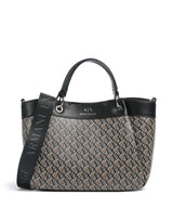 Armani Exchange Wave Monogram M Borsa a mano brown bass/black