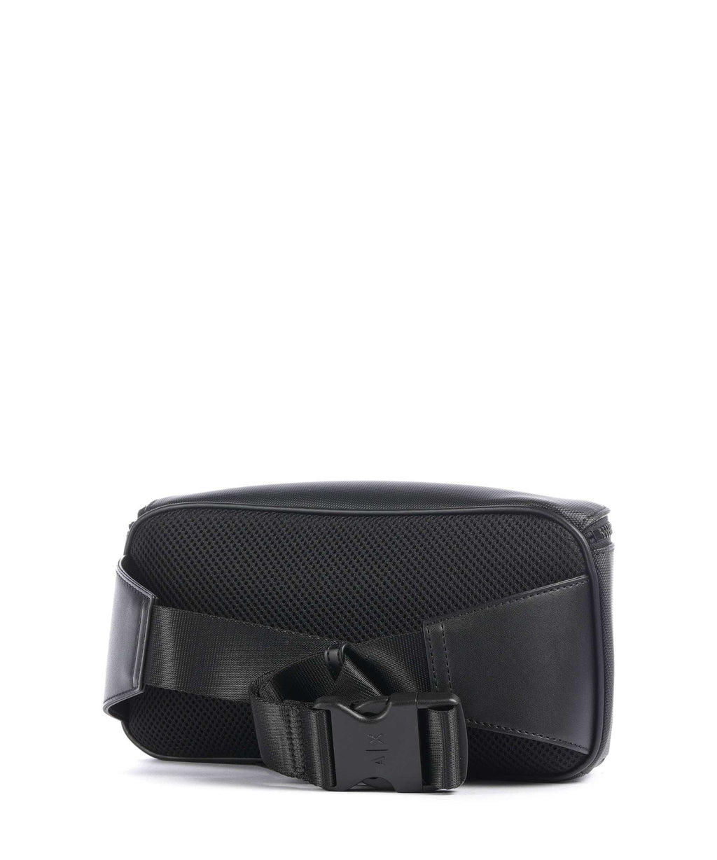 Armani Exchange Dylan Belt bag black/pomegranate/black shiny