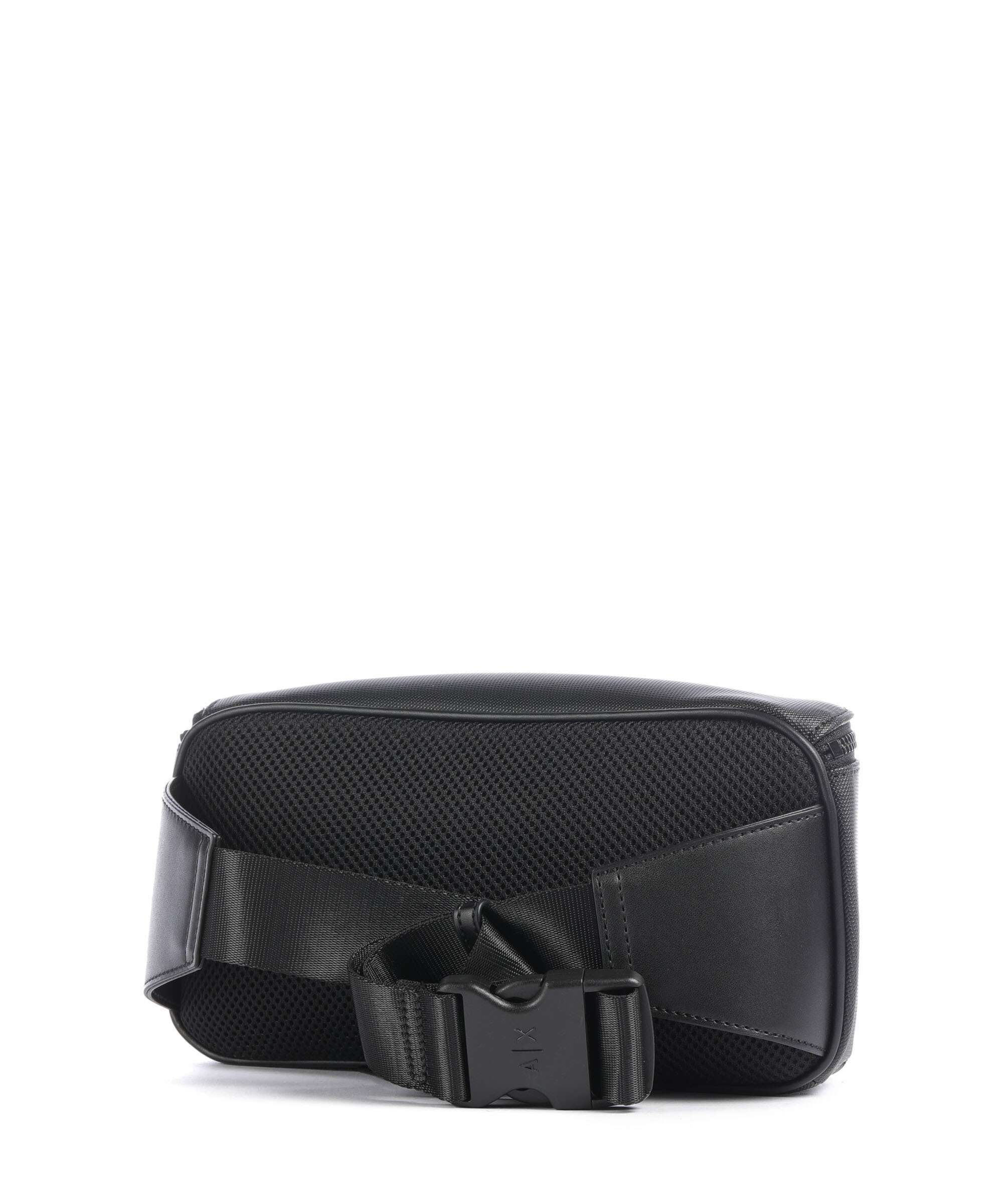 Armani Exchange Dylan Belt bag black/pomegranate/black shiny