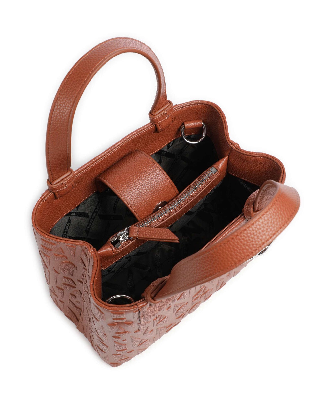 Armani Exchange Liz Monogram S Handbag coconut shell