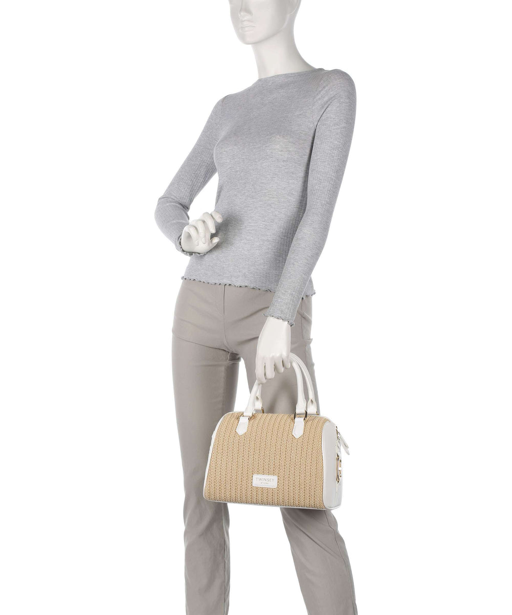 Twinset Grace Handbag paglia/bianco ottico