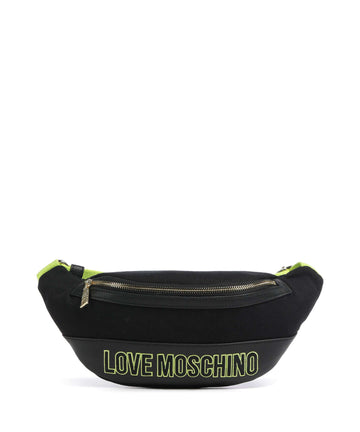 Love Moschino Free-Time Marsupio nero/lime