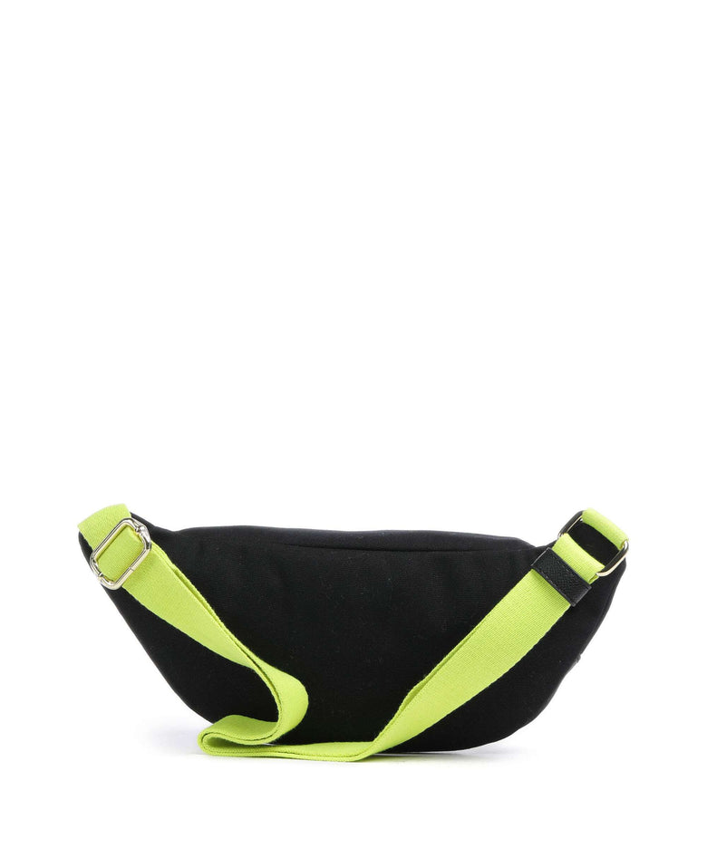 Love Moschino Free Time Fanny pack nero/lime