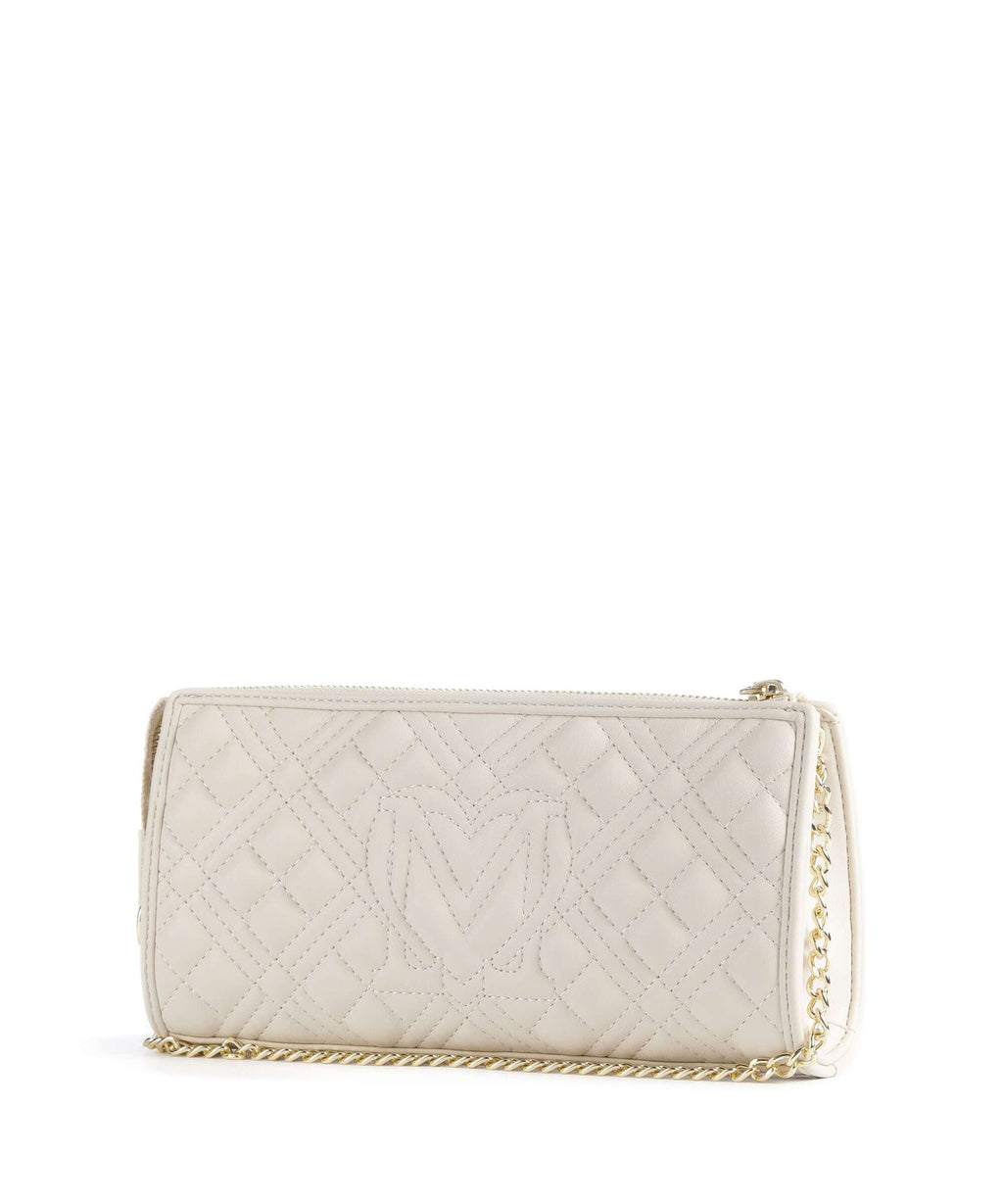 Love Moschino Quilted Shoulder bag avorio