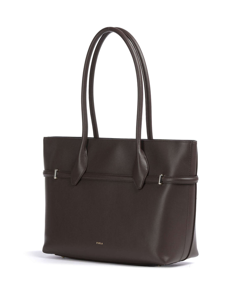 Furla Goccia L Tote bag cioccolato
