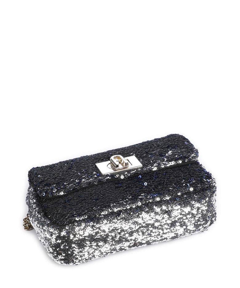 Furla 1927 Mini Soft Crossbody bag dark silver