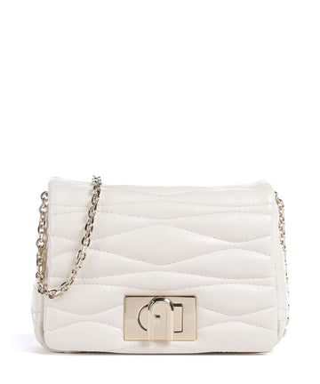 Furla 1927 Mini Soft Borsa a tracolla panna
