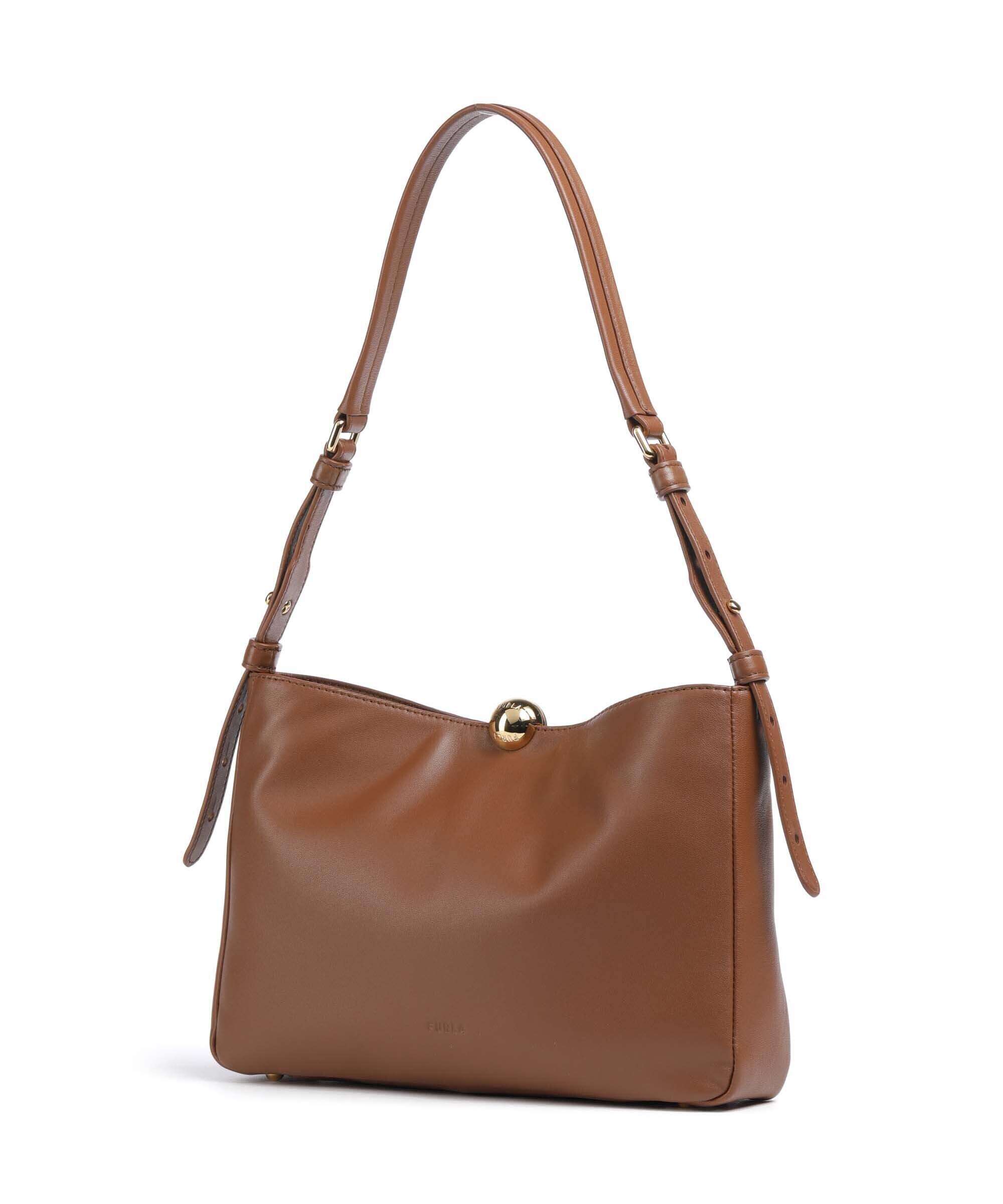 Furla Sfera Soft M Hobo bag cognac