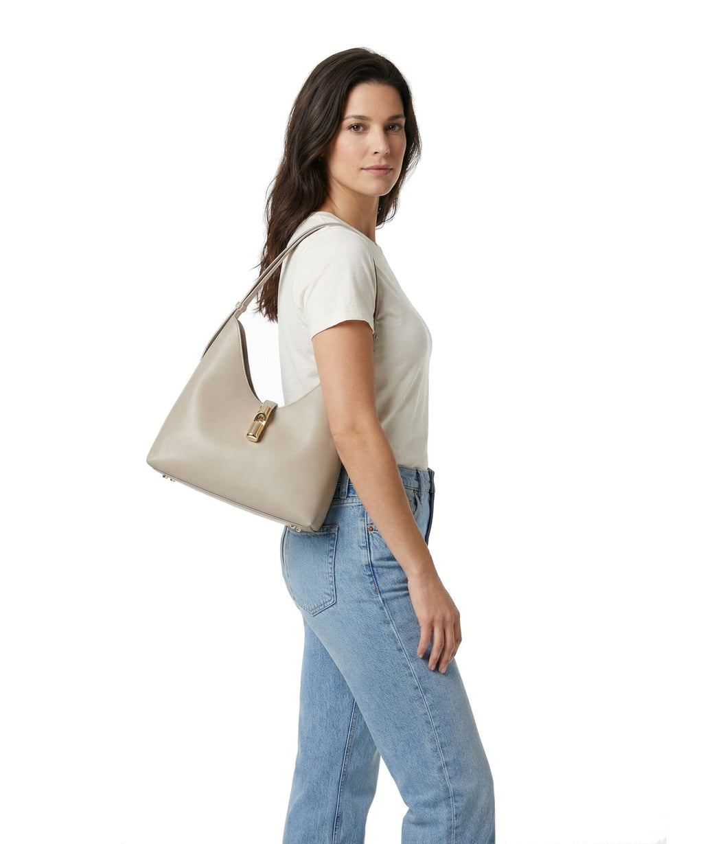 Furla Goccia M Hobo bag linen