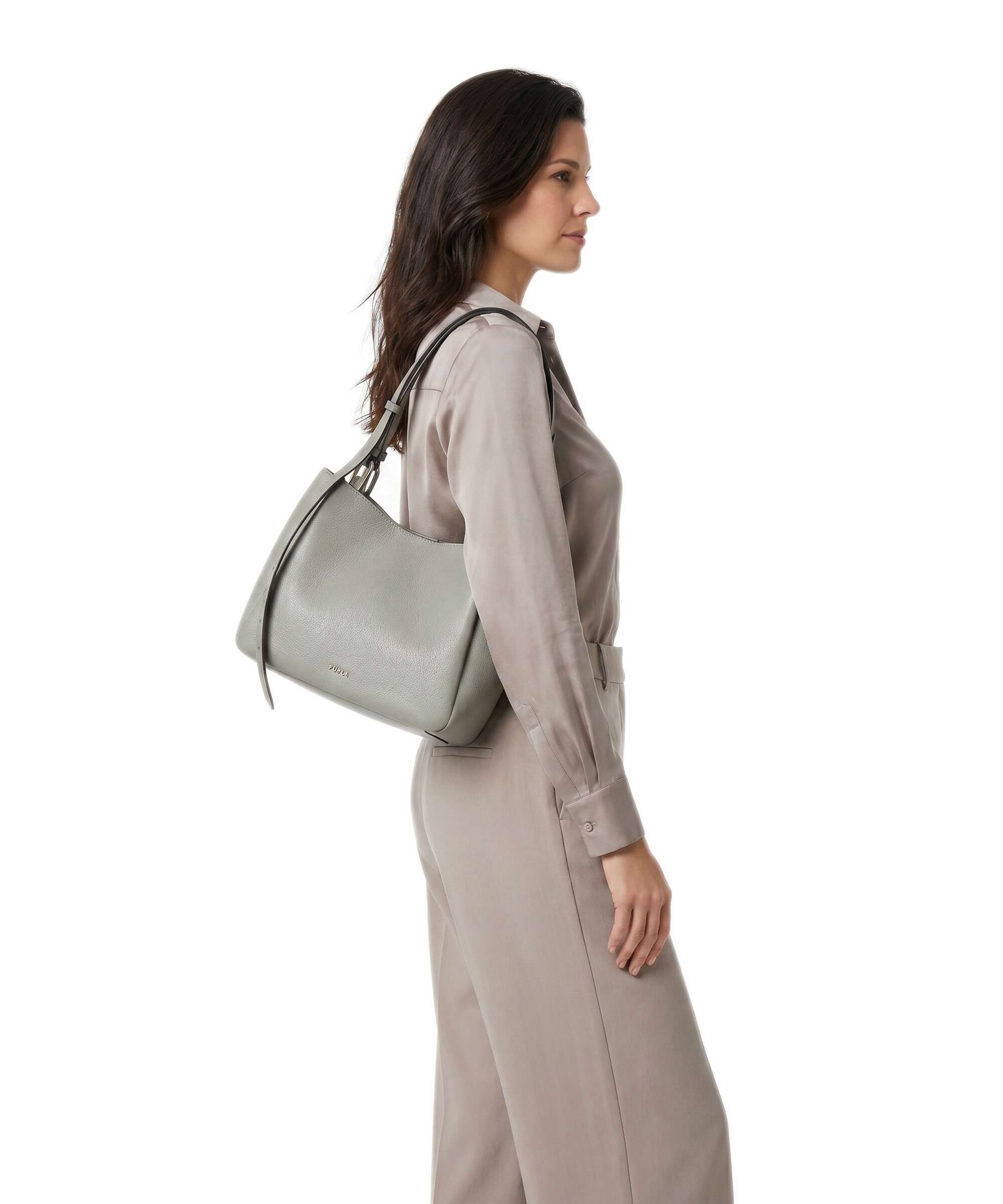 Furla Nuvola M Hobo bag agave