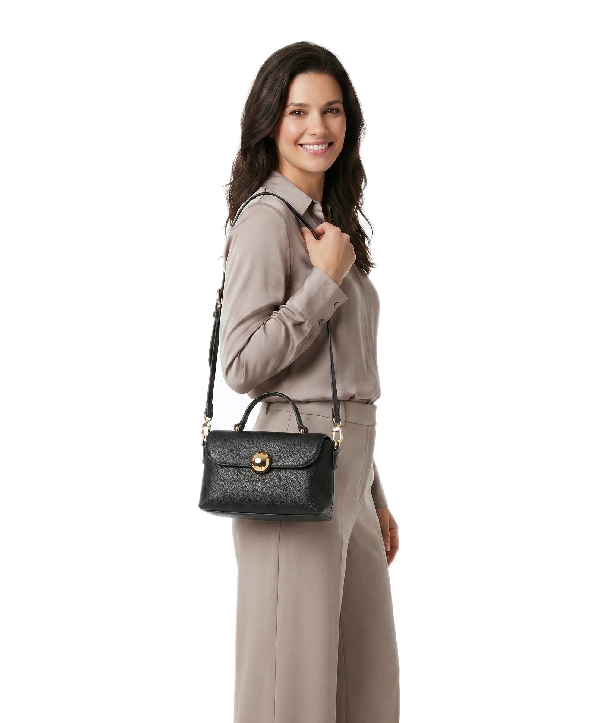 Furla Moonlight Mini Handbag nero
