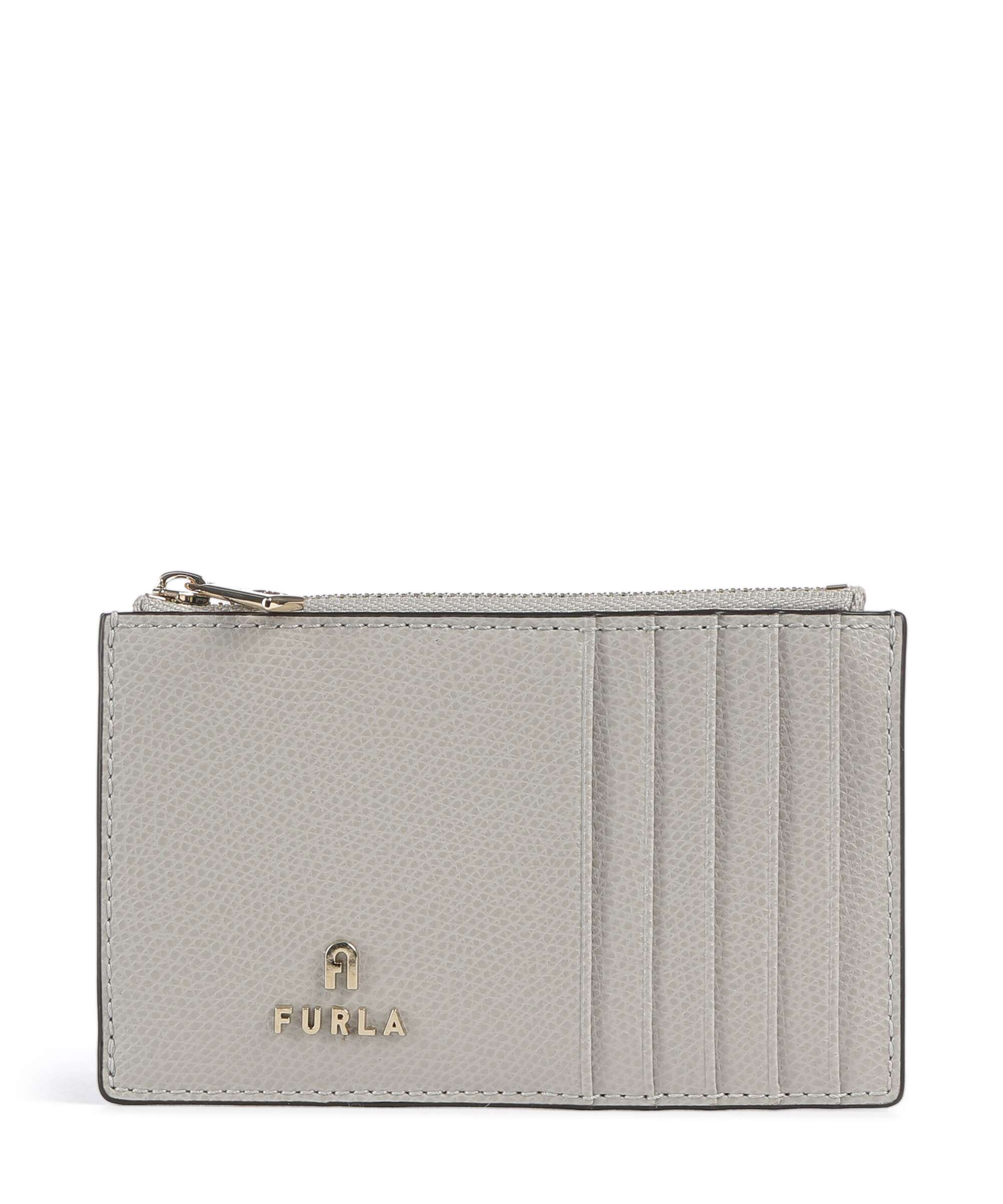 Furla Camelia M Credit card holder stone gray