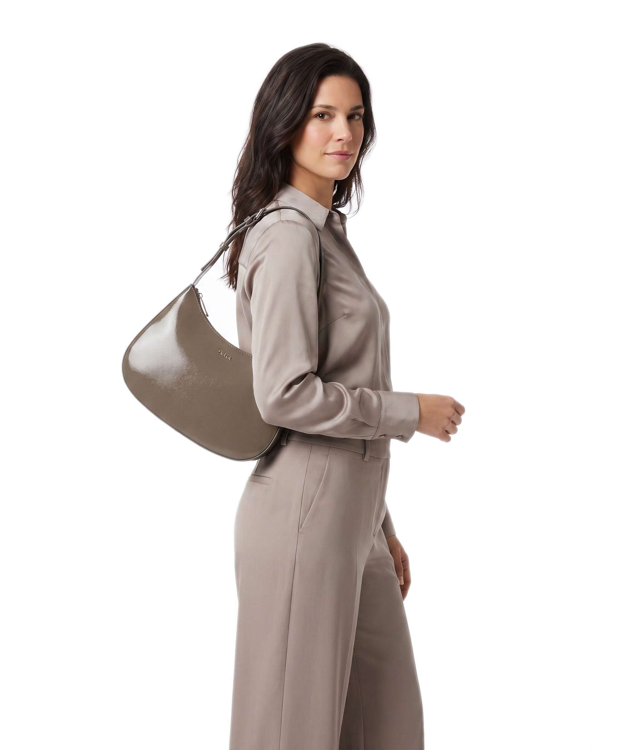 Furla Margot S Shoulder bag muddy gray