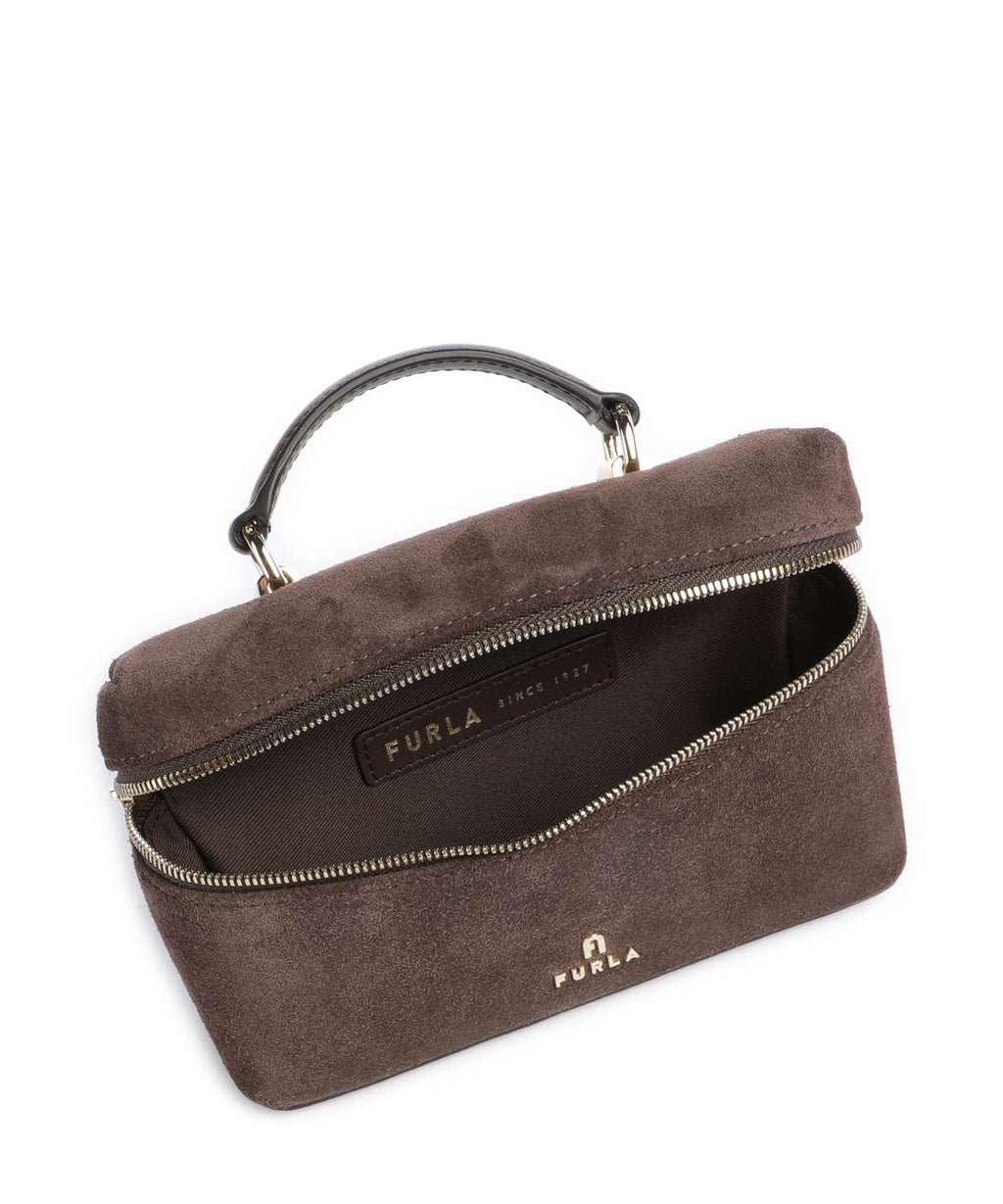 Furla Camelia Micro Crossbody bag toni cioccolato