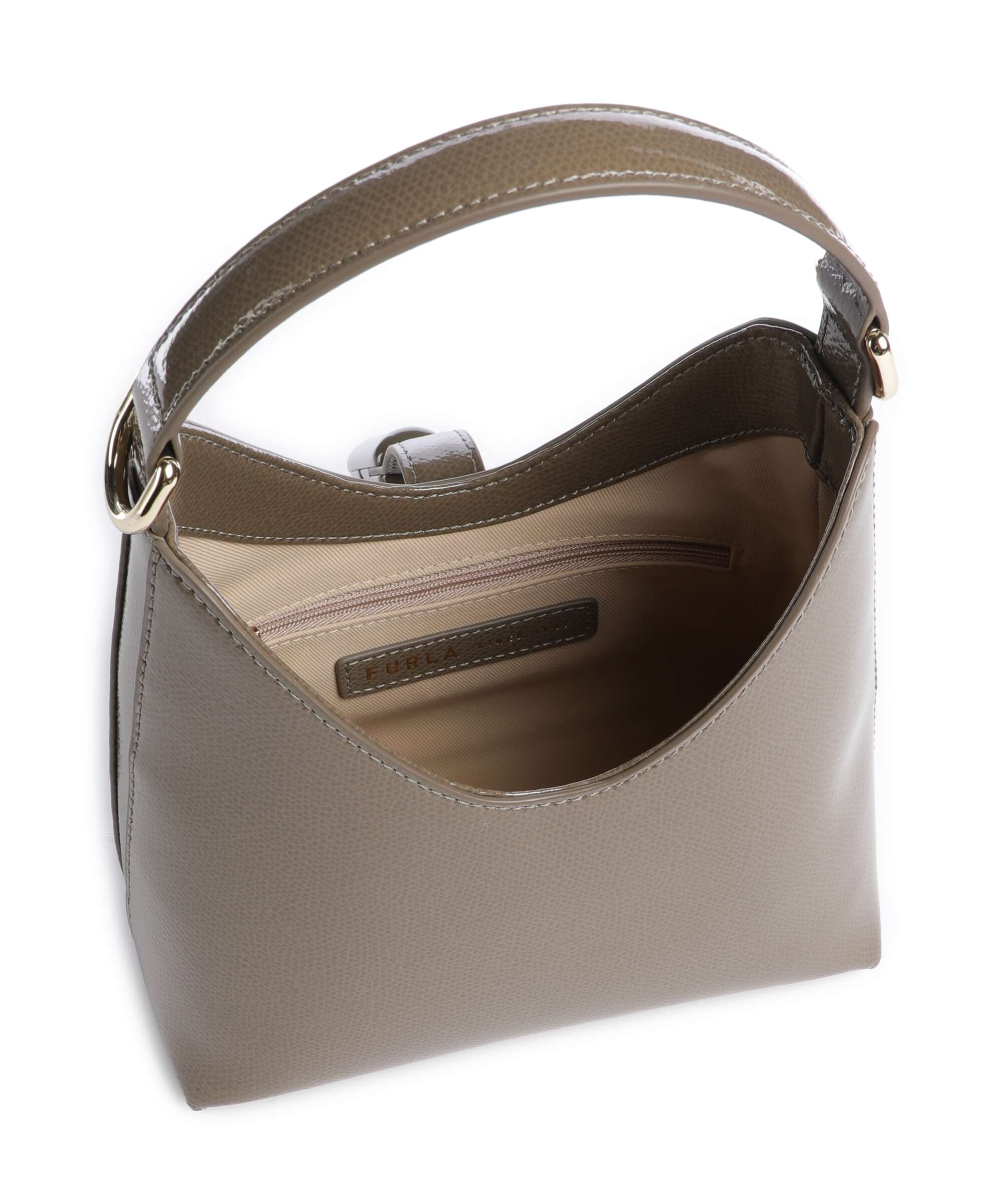 Furla Iride Mini Handbag muddy gray
