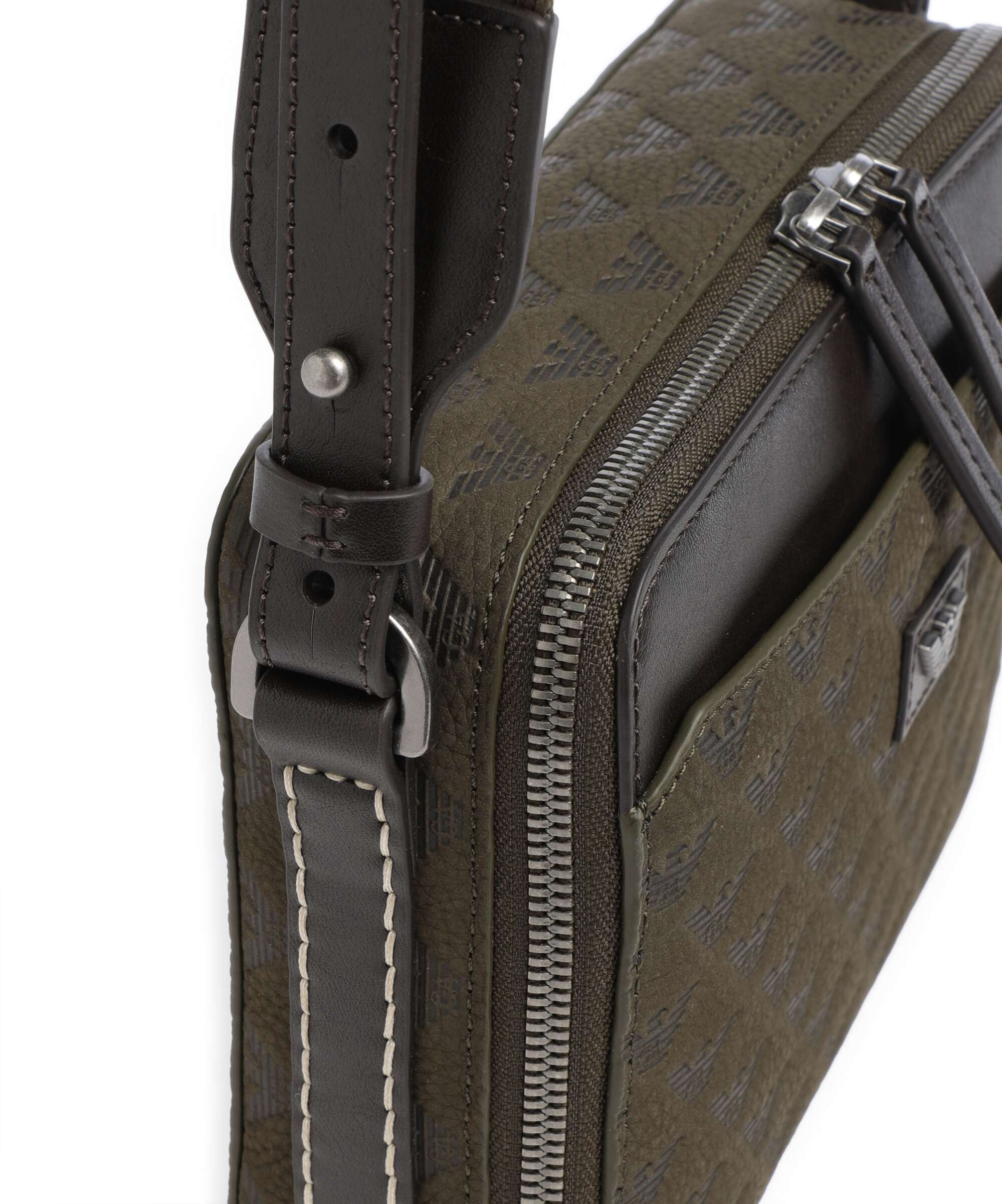 Emporio Armani Special Minorca Crossbody bag dark olive