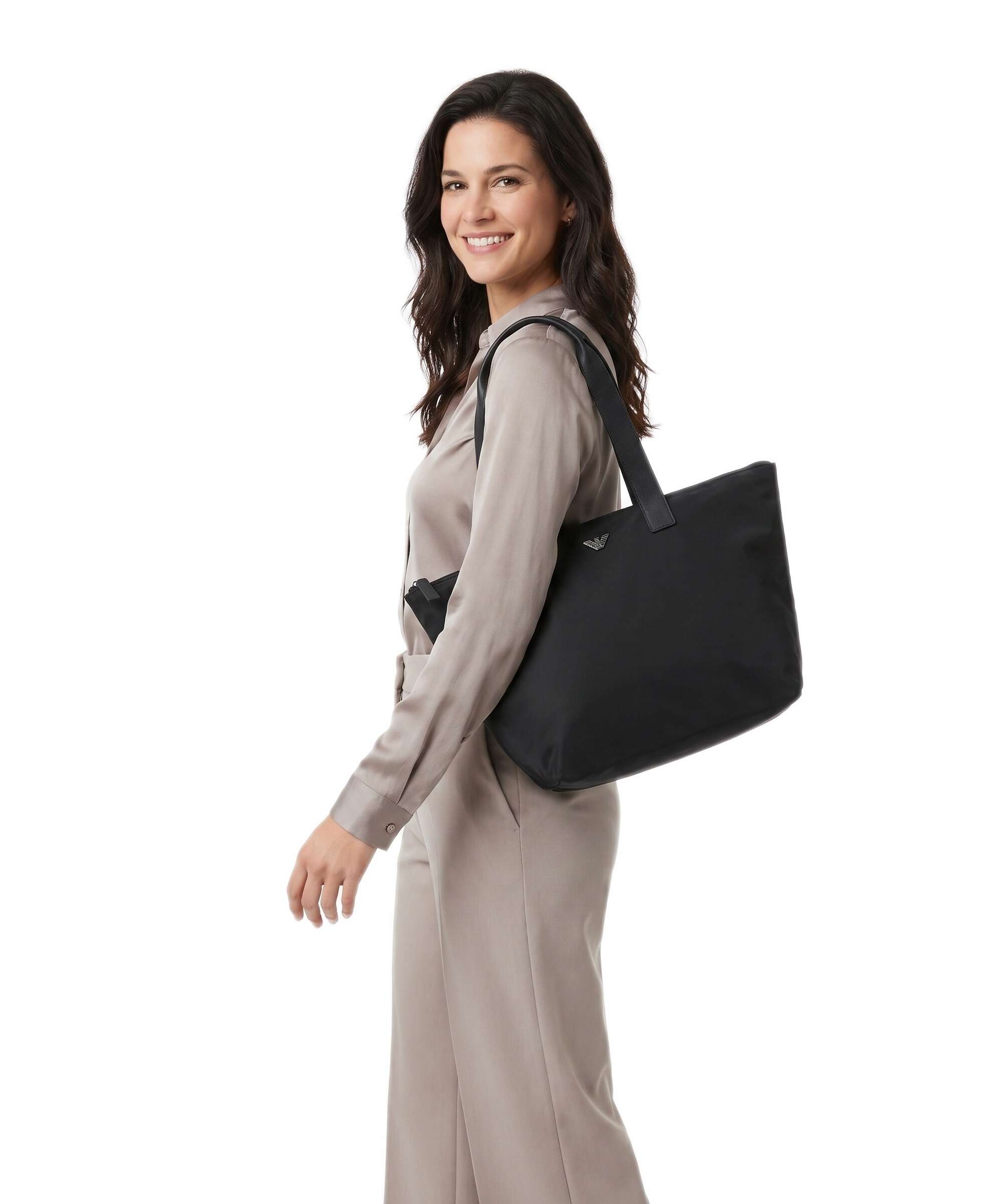 Emporio Armani Nylon Recycled Tote bag black beauty