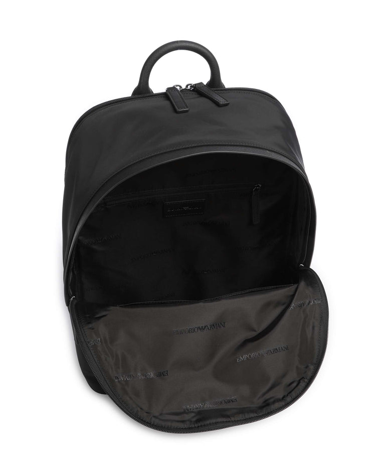 Emporio Armani Nylon Recycled Backpack black beauty