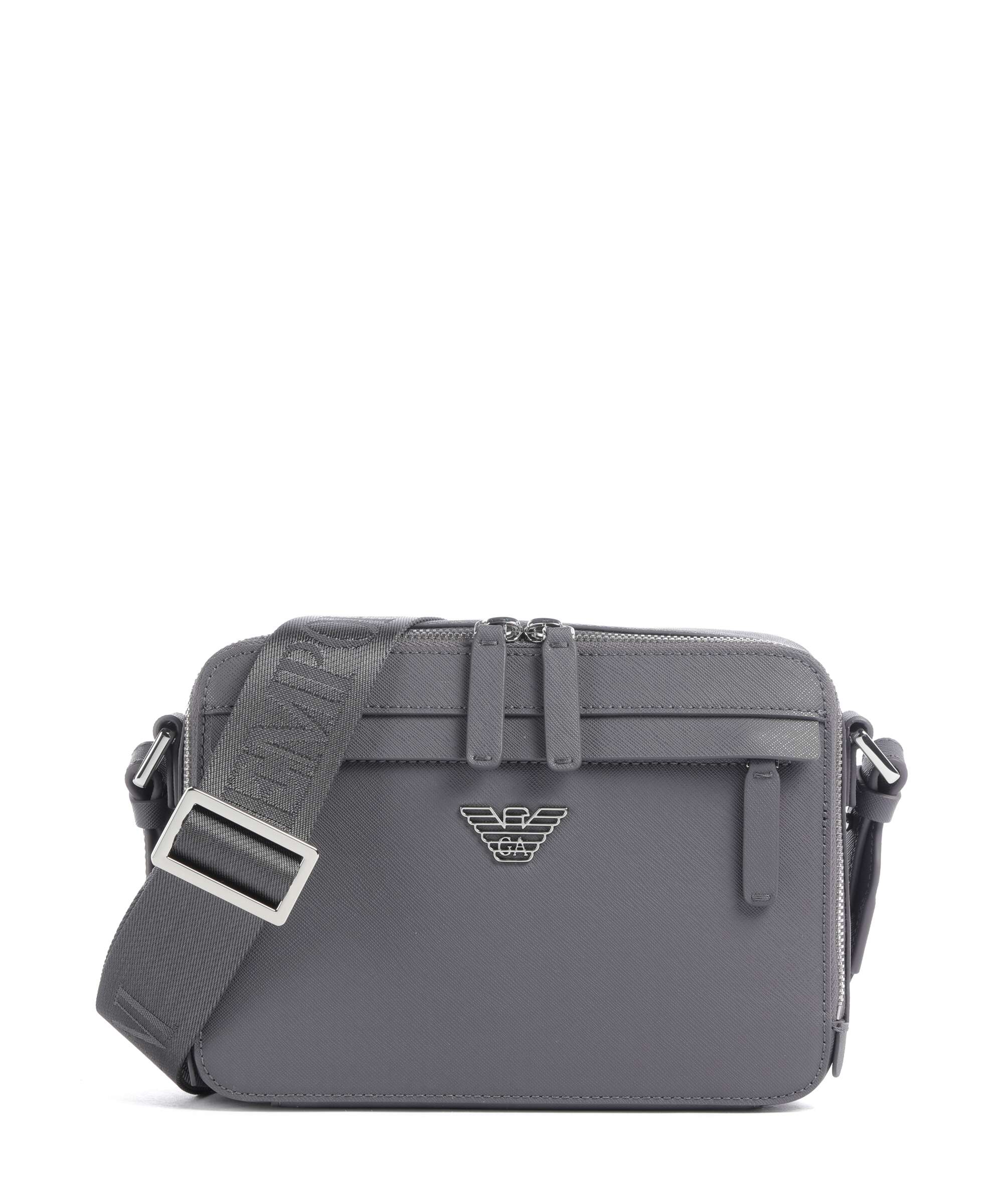 Emporio Armani Business Regenerated Crossbody bag grey