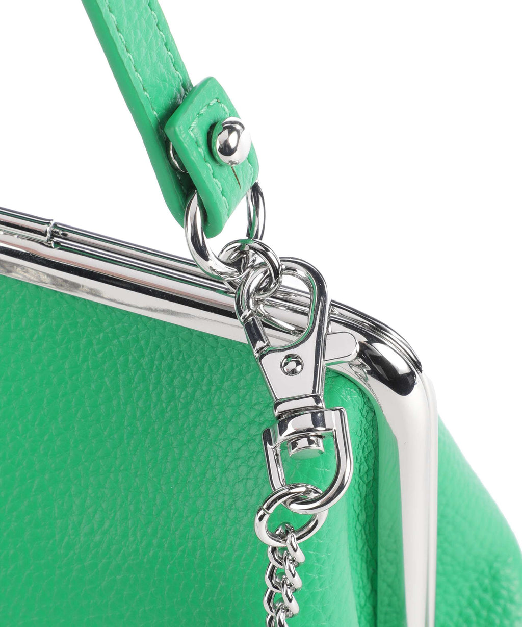 Vivienne Westwood Granny Frame Re-Vegan Grain Crossbody bag bright green