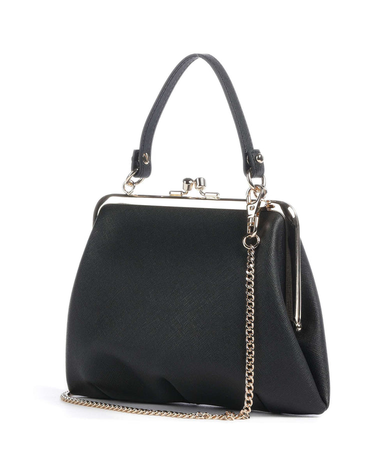 Vivienne Westwood Granny Frame Saffiano Biogreen Handbag black