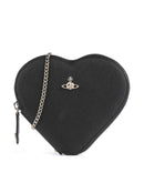 Vivienne Westwood Heart Saffiano Biogreen Borsa a tracolla black