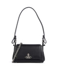 Vivienne Westwood Hazel Re-Vegan Grain Small Shoulder bag black