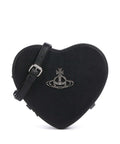 Vivienne Westwood Louise Heart Grain Crossbody bag black