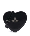 Vivienne Westwood Louise Heart Shiny Patent Crossbody bag black