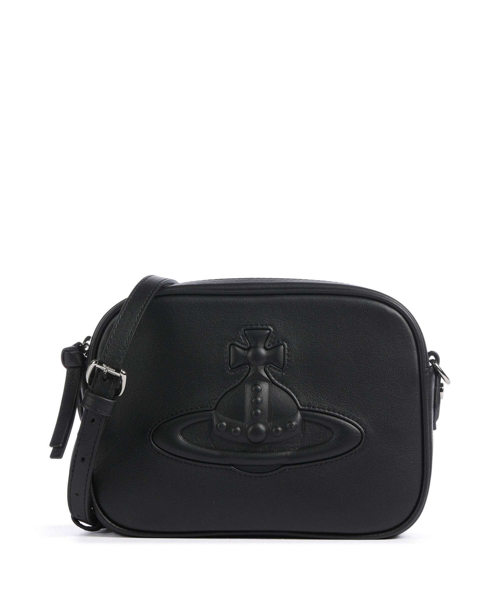 Vivienne Westwood Anna Smooth Injected Orb Crossbody bag black