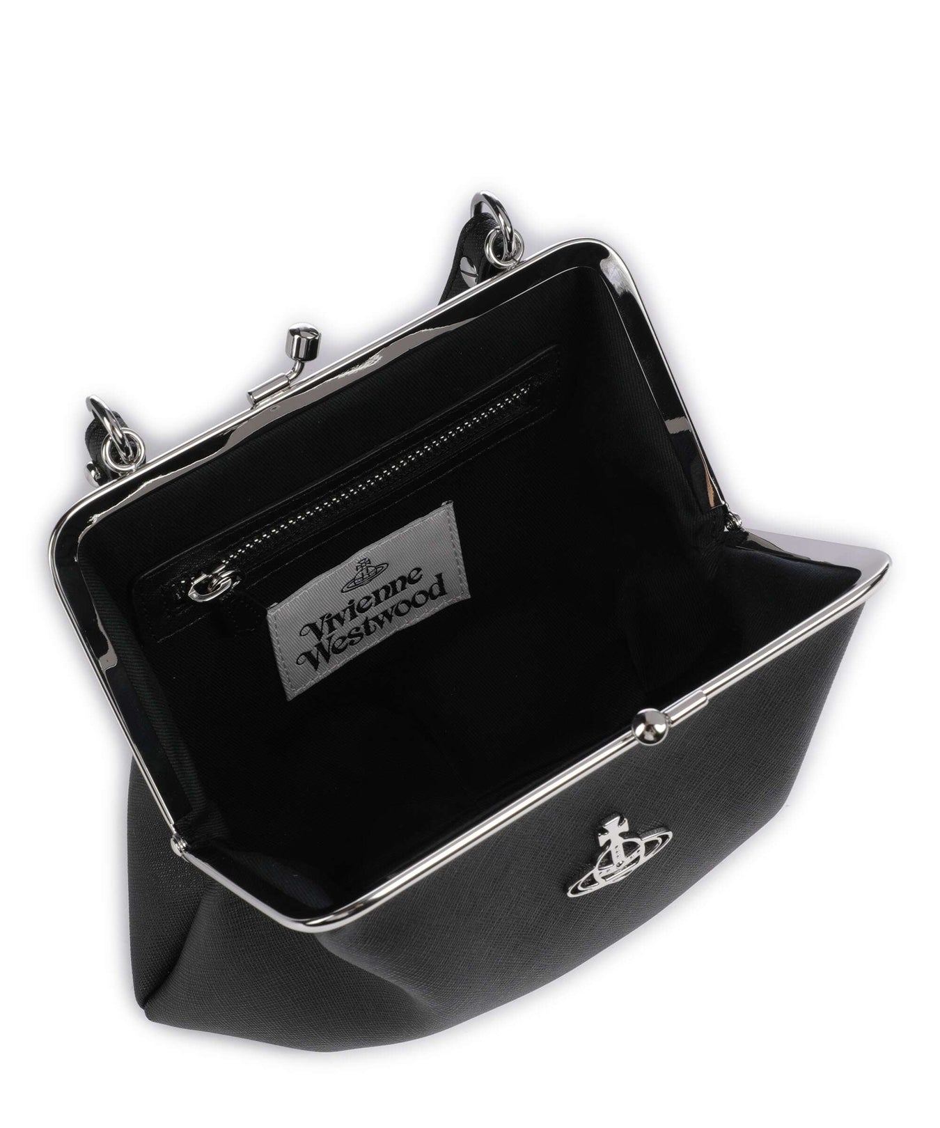 Vivienne Westwood Granny Frame Saffiano Crossbody bag black