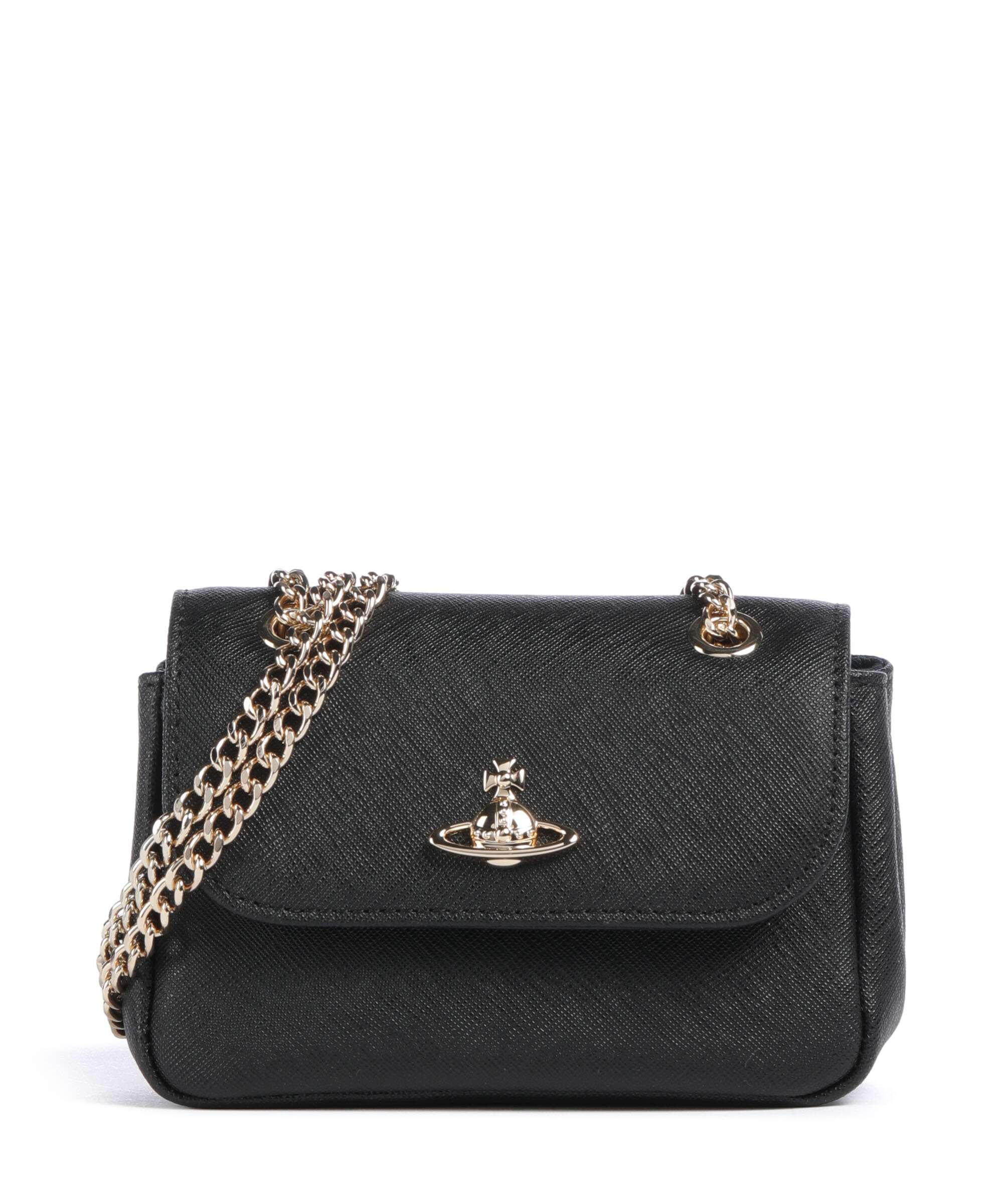 Vivienne Westwood Saffiano Small Shoulder bag black