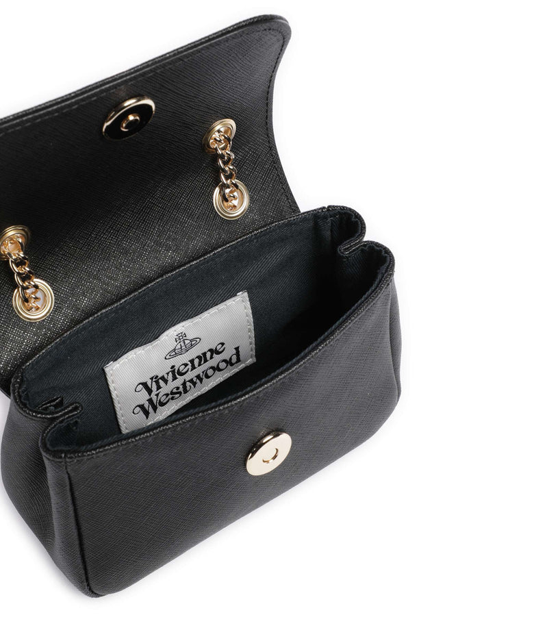Vivienne Westwood Saffiano Small Shoulder bag black