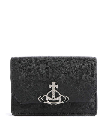Vivienne Westwood Saffiano Porta carte di credito black