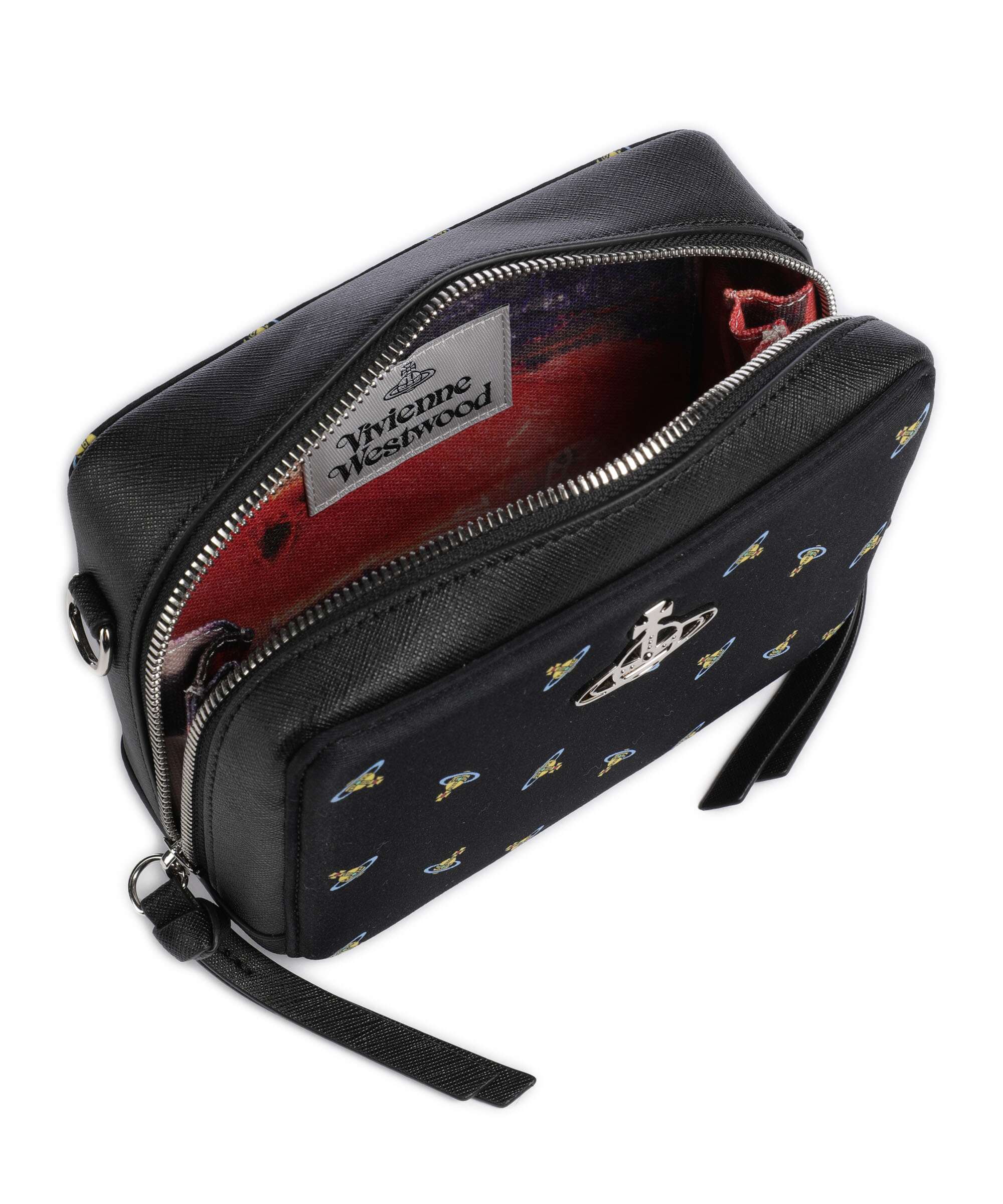 Vivienne Westwood Melih Neoprene Printed Crossbody bag black